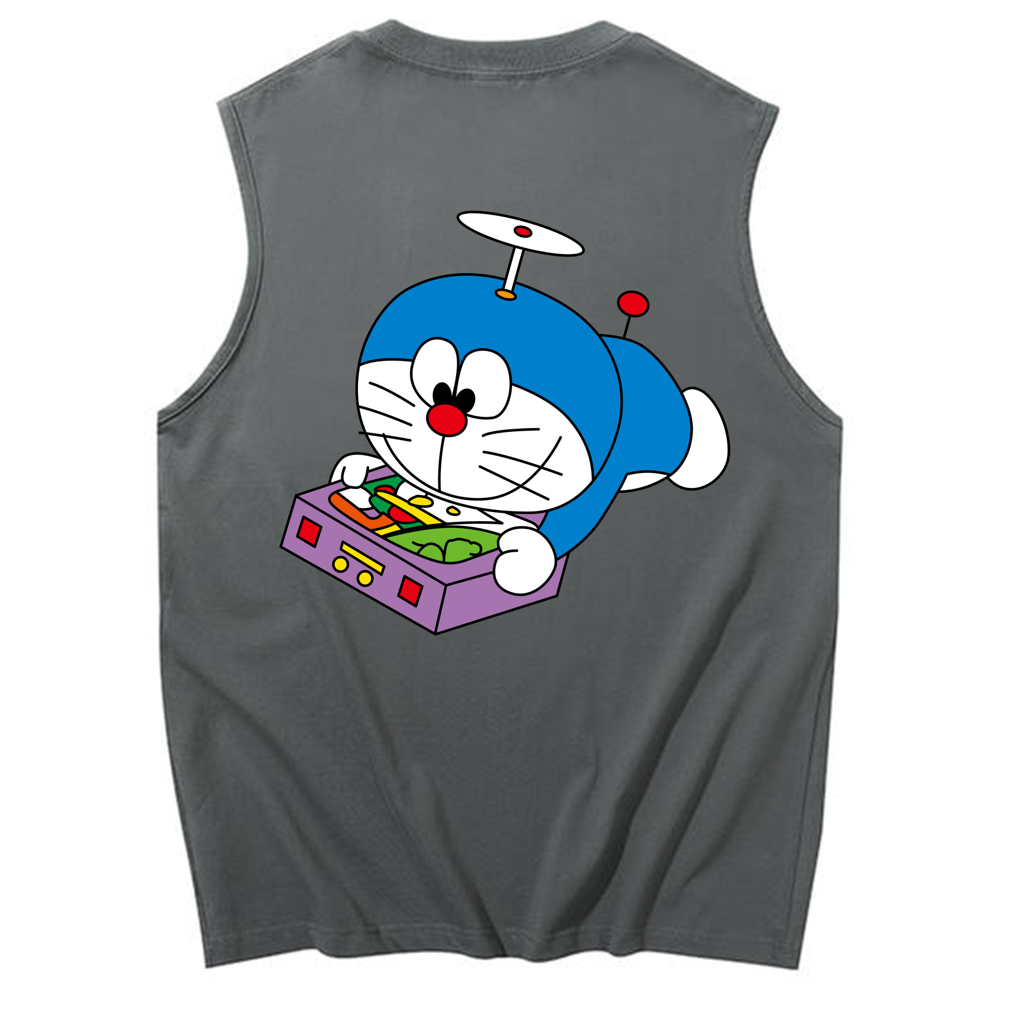 （画像用） ドラえもん Doraemon コットン100％タンクトップ（背面プリント）